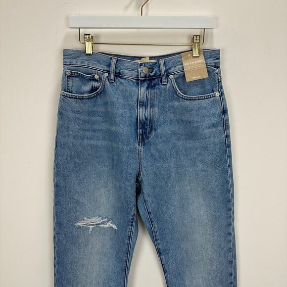 Madewell The 90s Straight Jean Revoir Wash Blue Relaxed High Rise US 28 NWT. - Picture 8 of 16